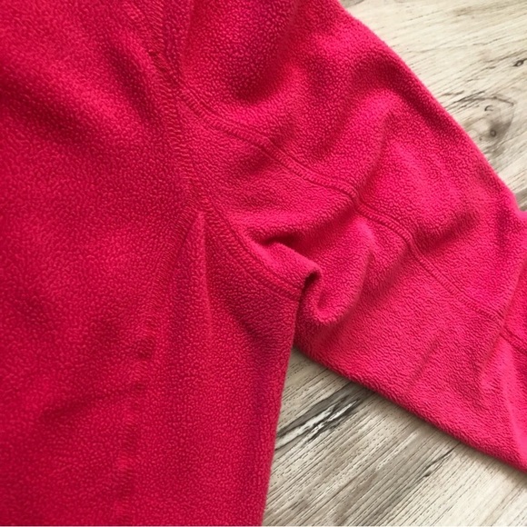 The North Face Red Fleece Half Zip Polartec Sweater - Picture 10 of 13